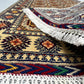 Afghan Hand Knotted/ Knitted Ala bakhmal Hallway Runner 6.5ftx2.7ft (AL-RU-6X2-Y/W-N) (Mazar-e-sharif) - Kabul Rugs