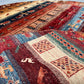 Afghan Hand Knotted/ Knitted Living Room/Dining Room Chob Rang(Shawl Design) Round Area Rug 4.7ftx4.7ft (CH-M-4.79X4.79-R-N) (Kabul) - Kabul Rugs