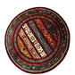 Afghan Hand Knotted/ Knitted Living Room/Dining Room Chob Rang(Shawl Design) Round Area Rug 5.0ftx4.9ft (CH-M-5X4.9-9-R-N) (Kabul) - Kabul Rugs