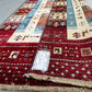 Afghan Hand Knotted/ Knitted Living Room/Dining Room Chob Rang(Shawl Design) Area Rug 4.8ftx3.2ft (CH-M-4.86X3.22-8-N) (Kabul) - Kabul Rugs