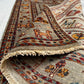 Afghan Hand Knotted/ Knitted Living Room/Dining Room Chob Rang(Shawl Design) Area Rug 4.0ftx2.85ft (CH-M-4X2.8-Y/O/R-3-N) (Kabul) - Kabul Rugs