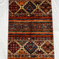 Afghan Hand Knotted/ Knitted Living Room/Dining Room Chob Rang(Shawl Design) Area Rug 4.1ftx2.7ft (CH-M-4X2-VAR-1-N) (Kabul) - Kabul Rugs
