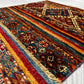 Afghan Hand Knotted/ Knitted Living Room/Dining Room Chob Rang(Shawl Design) Area Rug 4.1ftx2.7ft (CH-M-4X2-VAR-1-N) (Kabul) - Kabul Rugs