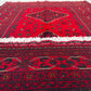Afghan Hand Knitted/Knotted Living / Dining Room Wool Woven Rug Size 5ft x 3ft or 150 x 99 cm (KM-BU-5X3-R-N) Khal Muhammadi Bukhara Kelasai - Kabul Rugs