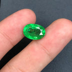 Natural Tsavorite Garnet – Oval Mixed Cut Loose Green Gemstone, 8.19Ct