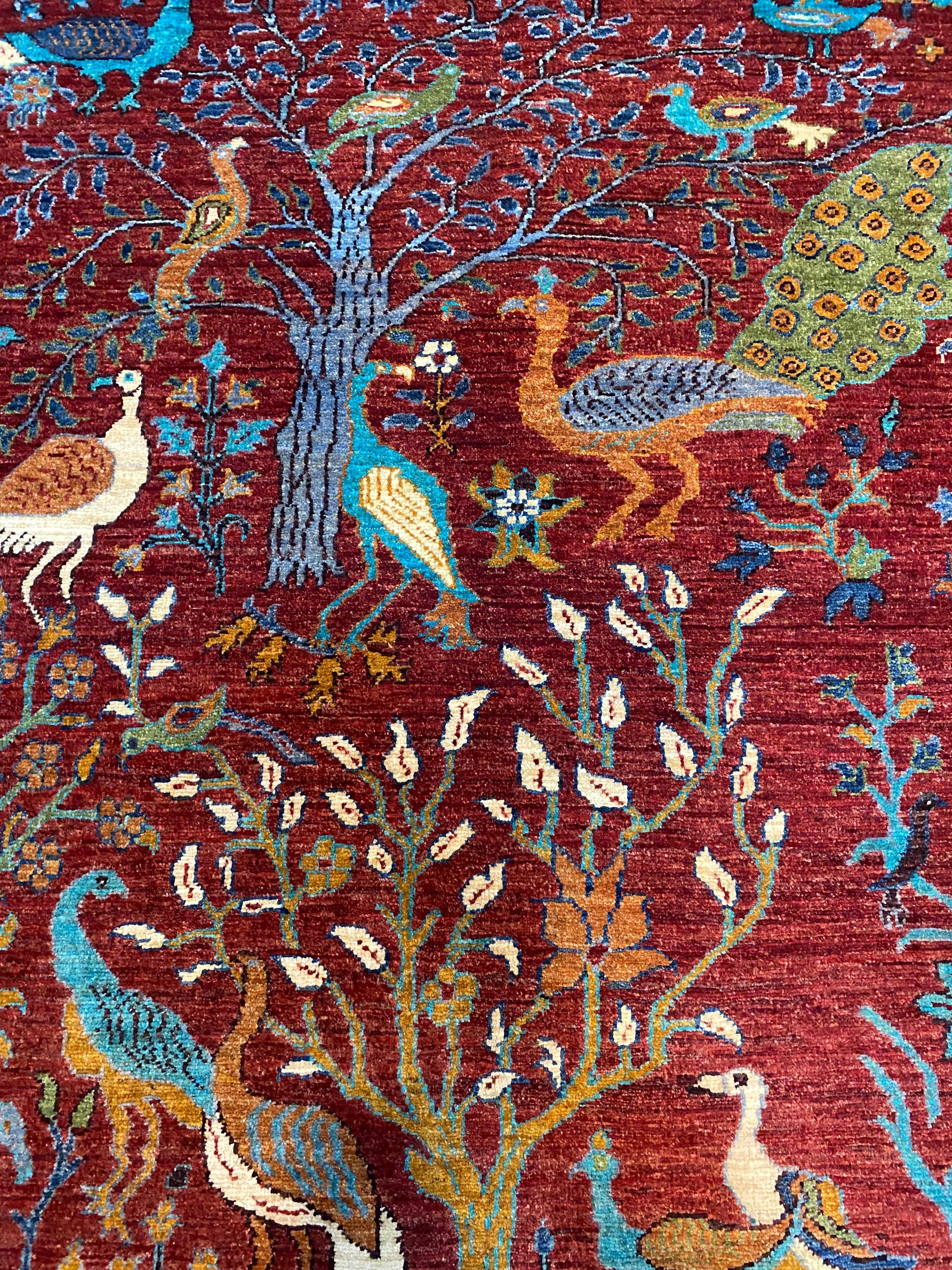 Handwoven Persian Rug 144cm x 106cm – Traditional Carpet with Earthy Colors, Wall Hanging, Entryway & Bedroom Decor