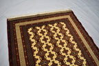 5.4x3.10 Ft Afghan Handmade Rug,100% Wool rug, Rugs For Living Room, Bedroom Rug , Yamood Pattern, Herati Oriental Rug