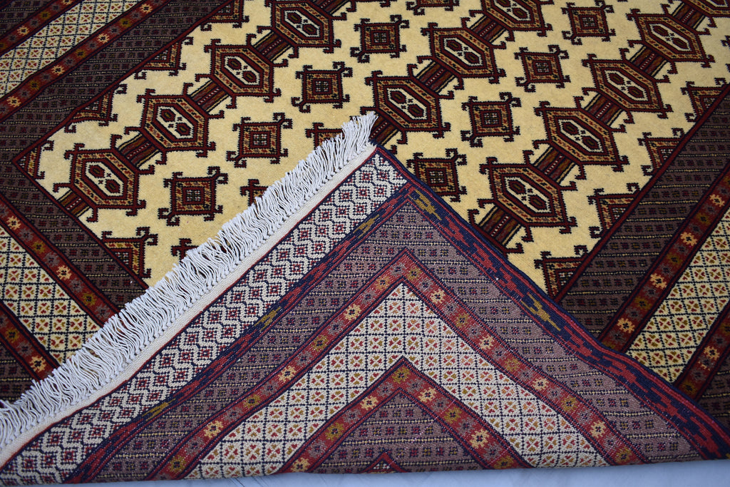 5.4x3.10 Ft Afghan Handmade Rug,100% Wool rug, Rugs For Living Room, Bedroom Rug , Yamood Pattern, Herati Oriental Rug