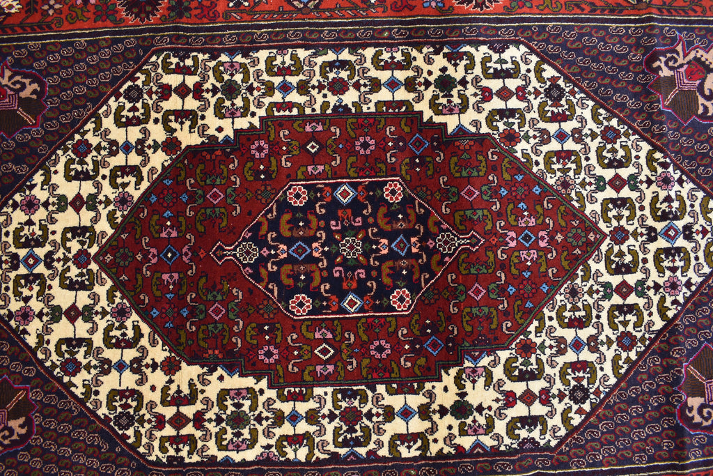 6.5x4.1 ft Oriental Rug, Fine Quality Handmade Afghan Rug, Medallion Design Floral Patterns Turkmen Soft Wool Rug, Rug for Living Room,