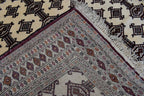 SALE – 6x4 Ft Afghan Turkmen Gargi Rug | Handmade 100% Wool Yamood Pattern Carpet | Antique Turkoman Oriental Rug for Living Room Decor