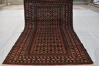 Vintage Area Rug, 7.0 x 4.6 Ft, Gorgeous Handmade Afghan Turkmen Bostan Goll 100% Wool Traditional Flat WeaveAfghan rug, Vintage afghan rug