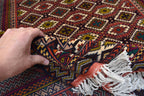 Vintage Area Rug, 7.0 x 4.6 Ft, Gorgeous Handmade Afghan Turkmen Bostan Goll 100% Wool Traditional Flat WeaveAfghan rug, Vintage afghan rug