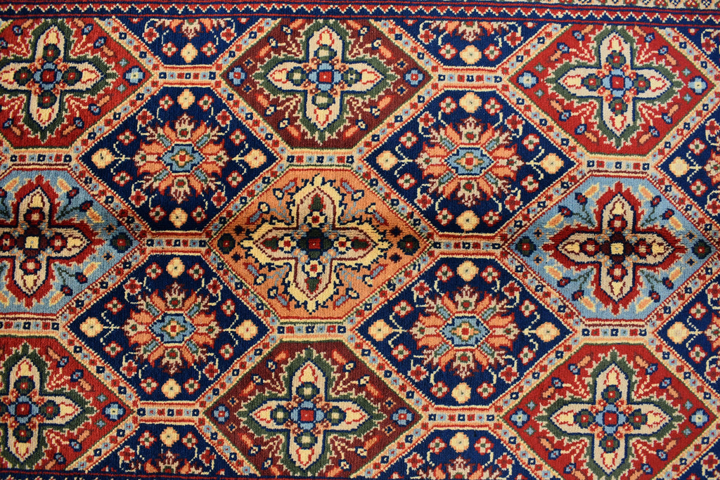 3x5 Kashi Handwoven Afghan Rug, Oriental Tribal Wool Rug, Multicolors Vibrant Rug, Living room Rug, Hallway Rug, Bedroom Rug Free shipping