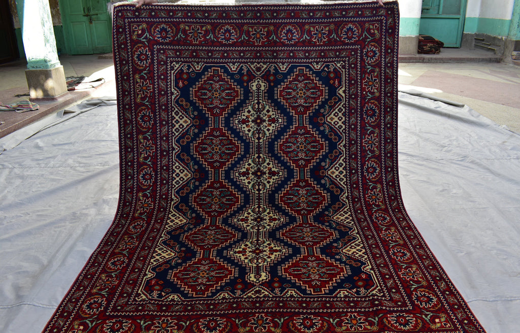 Afghan Carpet, 5x7Ft, Extremely Soft Samarkand rug, Handmade Rug, Afghan Rug, Veg Dyes high-quality 100% Wool, Hand-Knotted rug