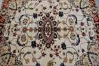 5x7Ft, Afghan Kashmiri Wool Rug | High Pile Soft Wool Tribal Floral Carpet | Handmade Turkoman Oriental Area Rug for Living Room, Bedroom