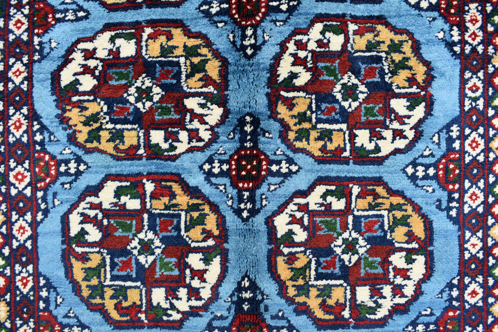 3x5 Navy Blue Ethnic Afghan Rug, Oriental Style Carpet, Classic Farmhouse Red Area Rug, Bedroom Living Room Area Rugs 3.2x5.4, Hallway Rug