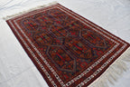 6.4x4.2 Ft, Stunning fine quality Handmade Ali Khoja Afghan rug, Vintage rug 6x4, Collectible Rug, Rugs For Living Room, Wall Hanging Rug