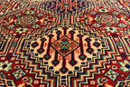 Squair rug 4x5Ft, Top Quality Gorgeous, Handmade Afghan rug, Afghan Turkmen, 100%Wool, Oriental rug, Rug for Living Room, Bedroom Rug