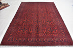 7X10Afghan Bukhara rug, 9.3 x 6.7 Ft, Discounted Price, Handmade Rug, Khal Mohammadi, Area Rug, Oriental, Large Afghan rug, Turkmen Rug