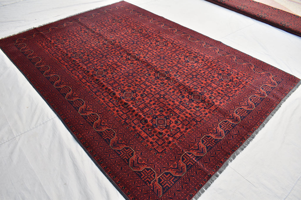 7X10Afghan Bukhara rug, 9.3 x 6.7 Ft, Discounted Price, Handmade Rug, Khal Mohammadi, Area Rug, Oriental, Large Afghan rug, Turkmen Rug