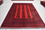 7x10ft, Afghan Elephant Foot Gul Antique Rug Turkmen Pile Pattern Bedroom Hand knotted rug Free shipping Discounted Area & Floor rug