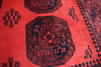 7x10ft, Afghan Elephant Foot Gul Antique Rug Turkmen Pile Pattern Bedroom Hand knotted rug Free shipping Discounted Area & Floor rug
