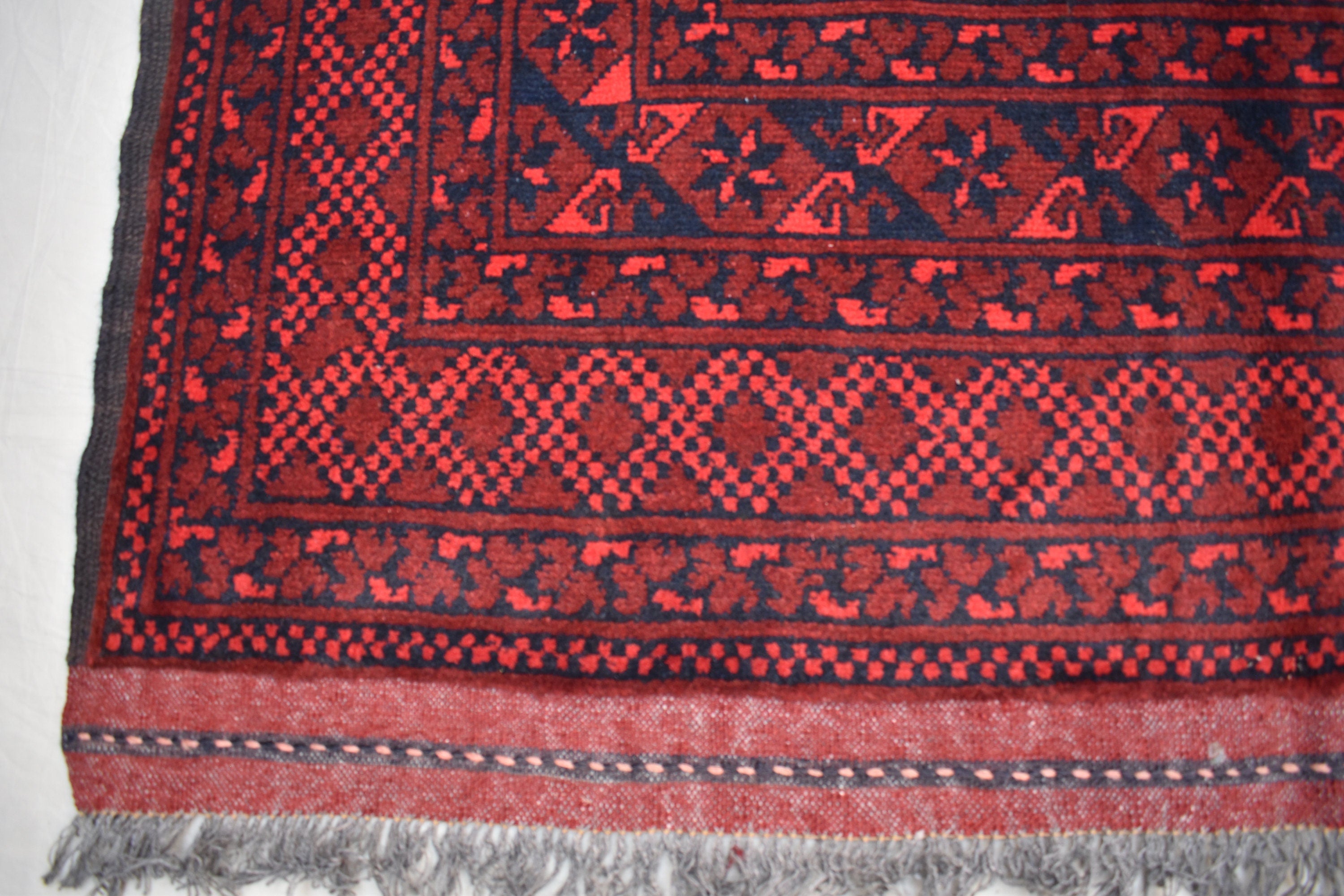 7x10ft, Afghan Elephant Foot Gul Antique Rug Turkmen Pile Pattern Bedroom Hand knotted rug Free shipping Discounted Area & Floor rug