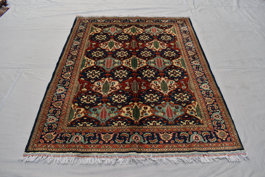 6.7 x 5.0 Ft High Quality Afghan Turkmen Handmade Rug, Kashi Maranus Rug, Rugs For Living Room, Perfect For Bedroom, Bohemian Home Decor