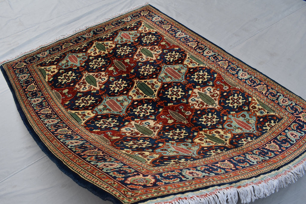 6.7 x 5.0 Ft High Quality Afghan Turkmen Handmade Rug, Kashi Maranus Rug, Rugs For Living Room, Perfect For Bedroom, Bohemian Home Decor