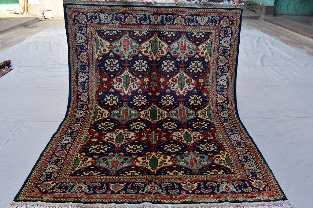 6.7 x 5.0 Ft High Quality Afghan Turkmen Handmade Rug, Kashi Maranus Rug, Rugs For Living Room, Perfect For Bedroom, Bohemian Home Decor