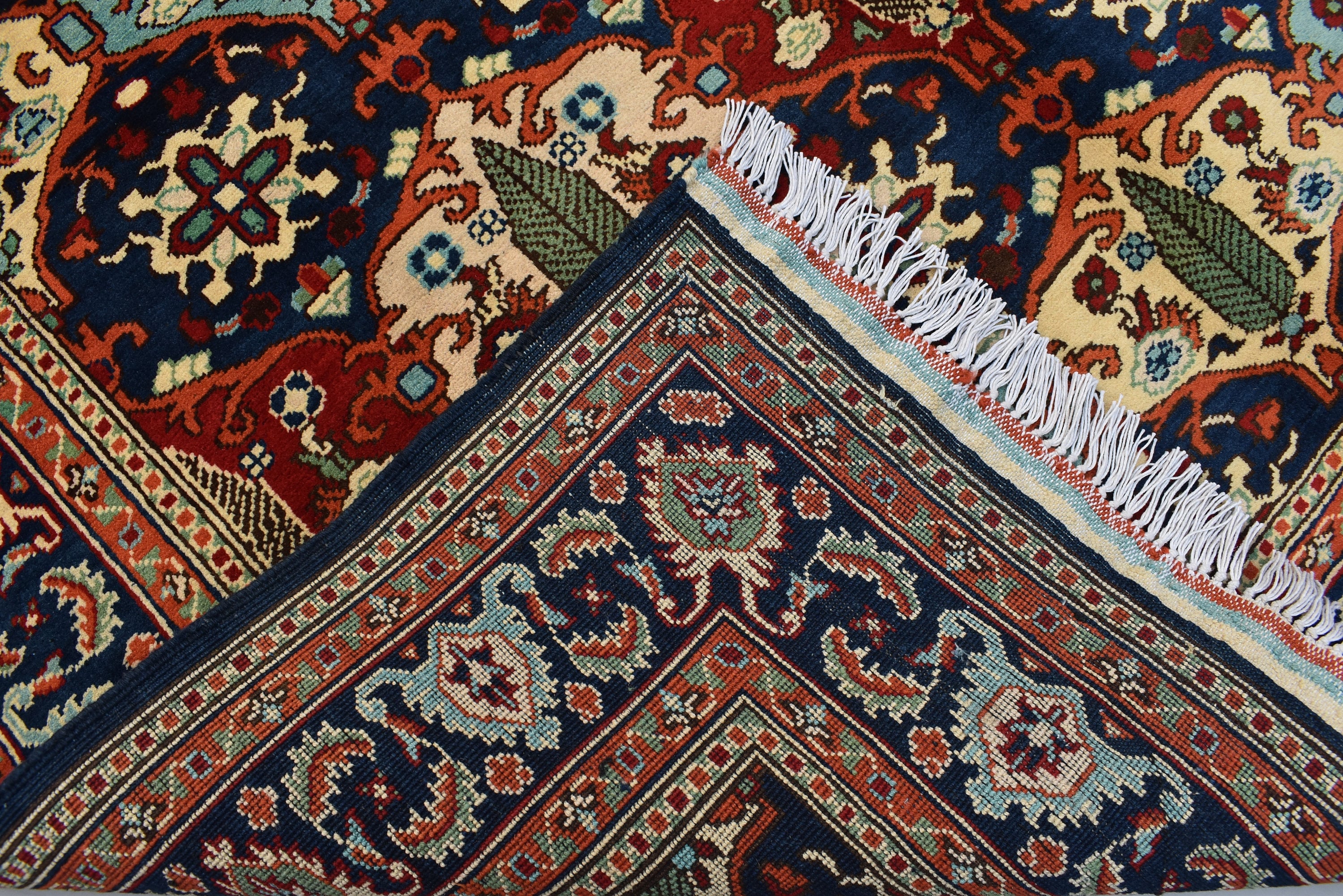 6.7 x 5.0 Ft High Quality Afghan Turkmen Handmade Rug, Kashi Maranus Rug, Rugs For Living Room, Perfect For Bedroom, Bohemian Home Decor