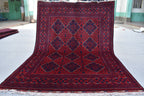 5x7 Afghan Khal Mohadmi Bokhara Rug Turkmen Tribal Traditional 100% Wool Rug,Bokhara Rug Living Room Area Oriental Rug