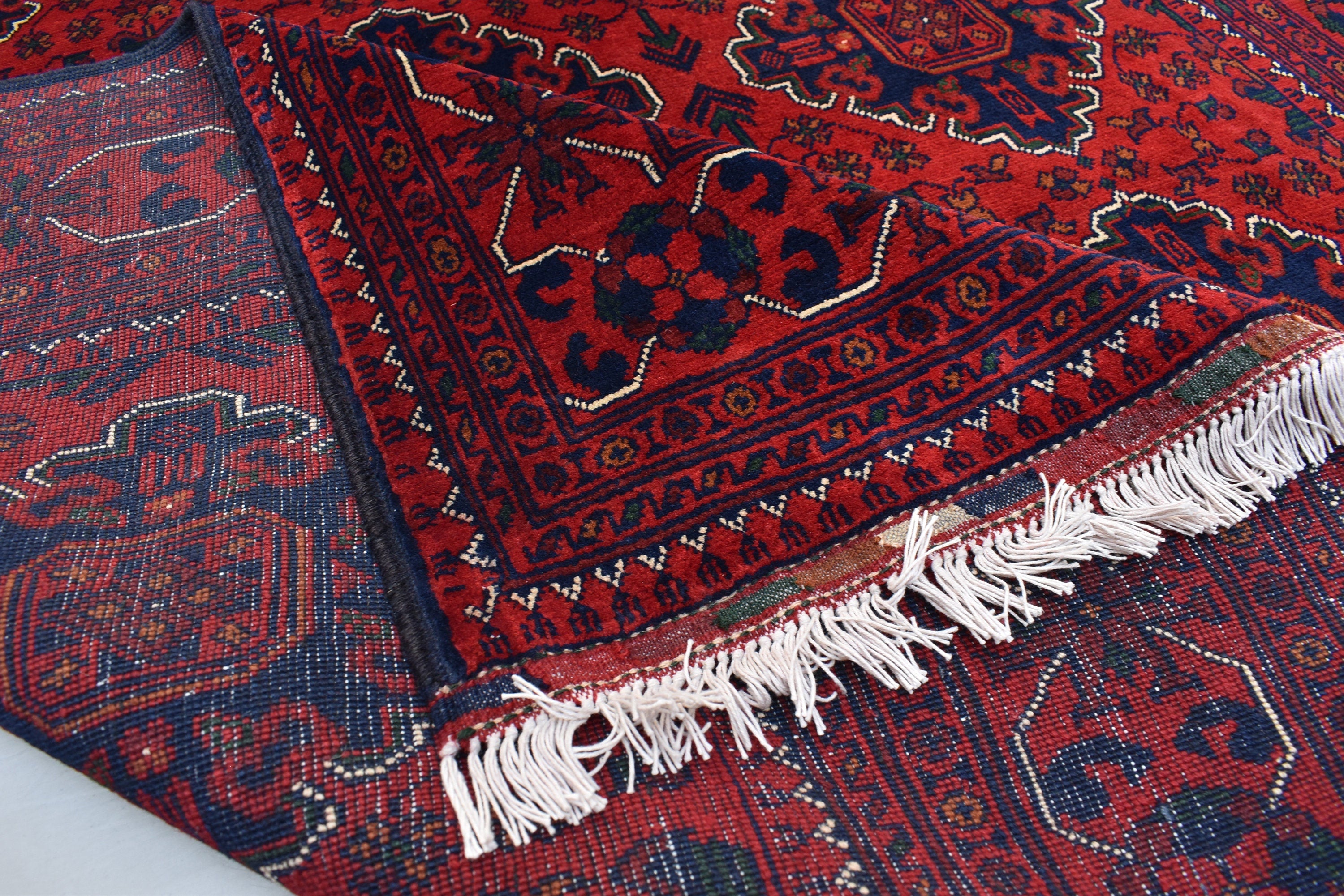 5x7 Afghan Khal Mohadmi Bokhara Rug Turkmen Tribal Traditional 100% Wool Rug,Bokhara Rug Living Room Area Oriental Rug
