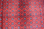 5x6ft, Hoja Roshnai Afghan Rug –Turkmen Hand-Knotted Wool Tribal Carpet–Red & Navy Oriental Area Rug–Traditional Afghan Home Decor 195x154cm