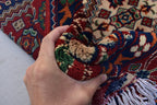 6.8 x 5.0 Ft Afghan Rug Top Quality Oriental Rug Gorgrous Hand Knotted Wool Natural Veg Dye Turkmen Tribal Bukhara Living Room Rug