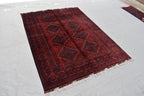 5x7 Handmade Afghan Carpet Gorgeous Rug Turkmen Tribal Traditional 100% Wool Rug Bokhara Rug Living Room Area Oriental Rug