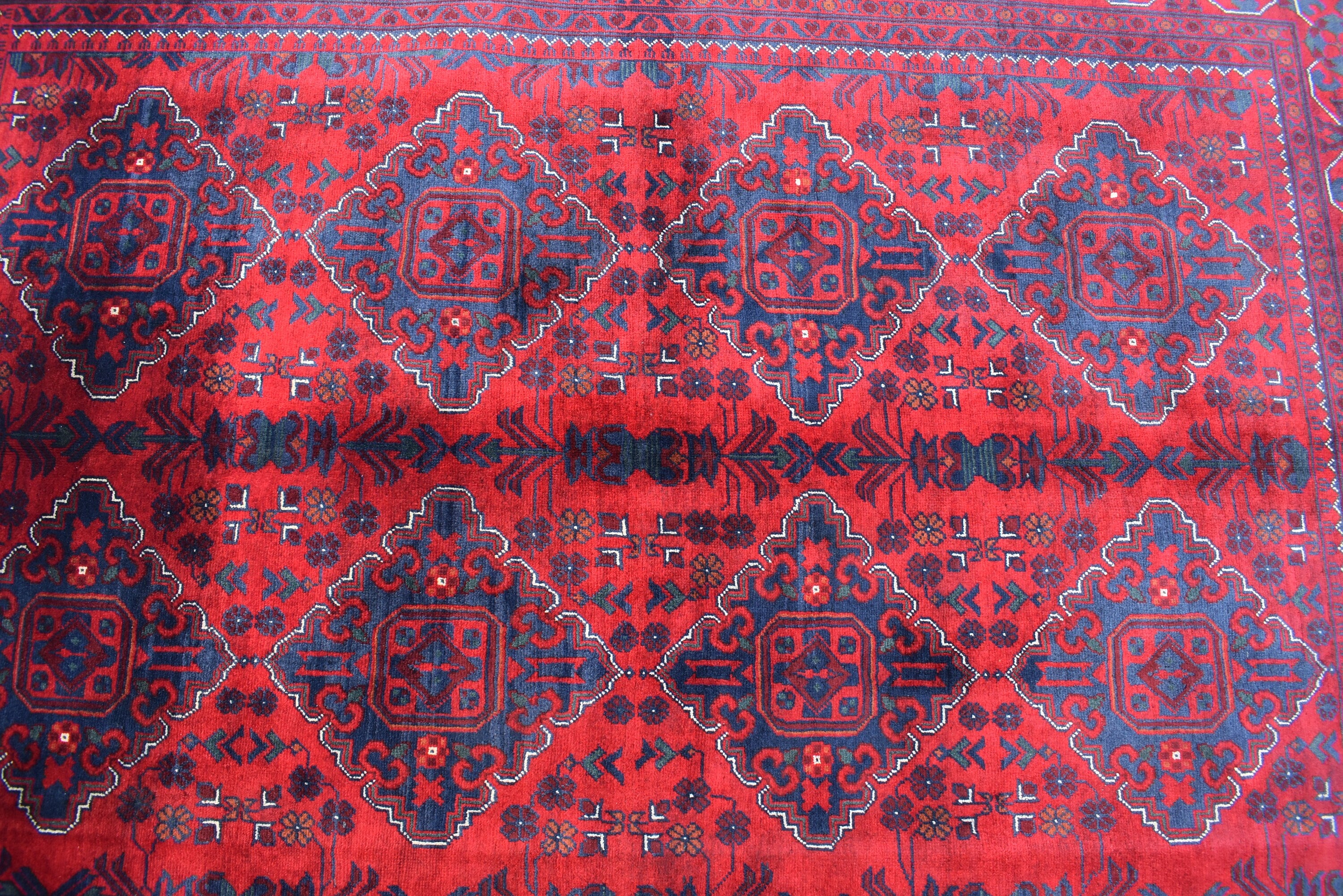 5x7 Handmade Afghan Carpet Gorgeous Rug Turkmen Tribal Traditional 100% Wool Rug Bokhara Rug Living Room Area Oriental Rug