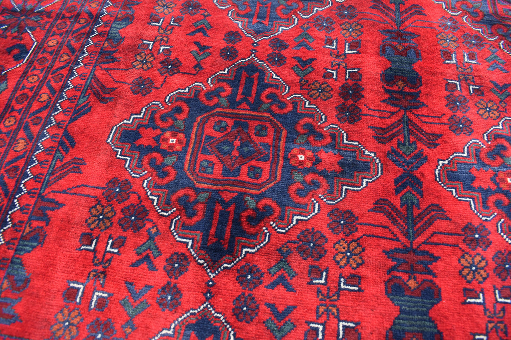 5x7 Handmade Afghan Carpet Gorgeous Rug Turkmen Tribal Traditional 100% Wool Rug Bokhara Rug Living Room Area Oriental Rug