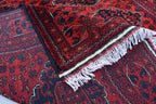 4'10x6'8 Afghan Handmade Khal Mohammadi Rug, Turkmen Wool Geometric Rug, Rustic Home Decor, Bedroom Rug, Living Room Rug 203x145 cm