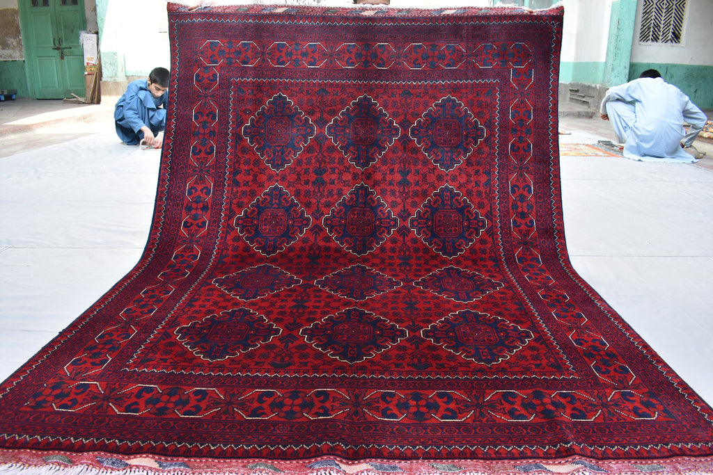 5x7 Handmade Afghan Carpet, Gorgeous Rug, Turkman Tribal Traditional 100%Wool, Bokhara Rug, Rugs For Living Room, Dining Room Rug 6.9x4.11