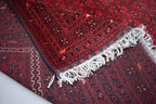 9.10 x 6.7 Ft Afghan Handmade Bashiri Rug Turkmen Wool 100% Rug Turkmen Vintage Rug Living Room Rug