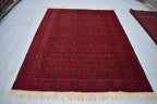 10x12Ft, Handmade Tribal Wool Rug – Hand-Knotted Flat Weave Marchak Gul Area Carpet, Boho Bedroom Rug, Large Wool Floor Decor 364x296cm