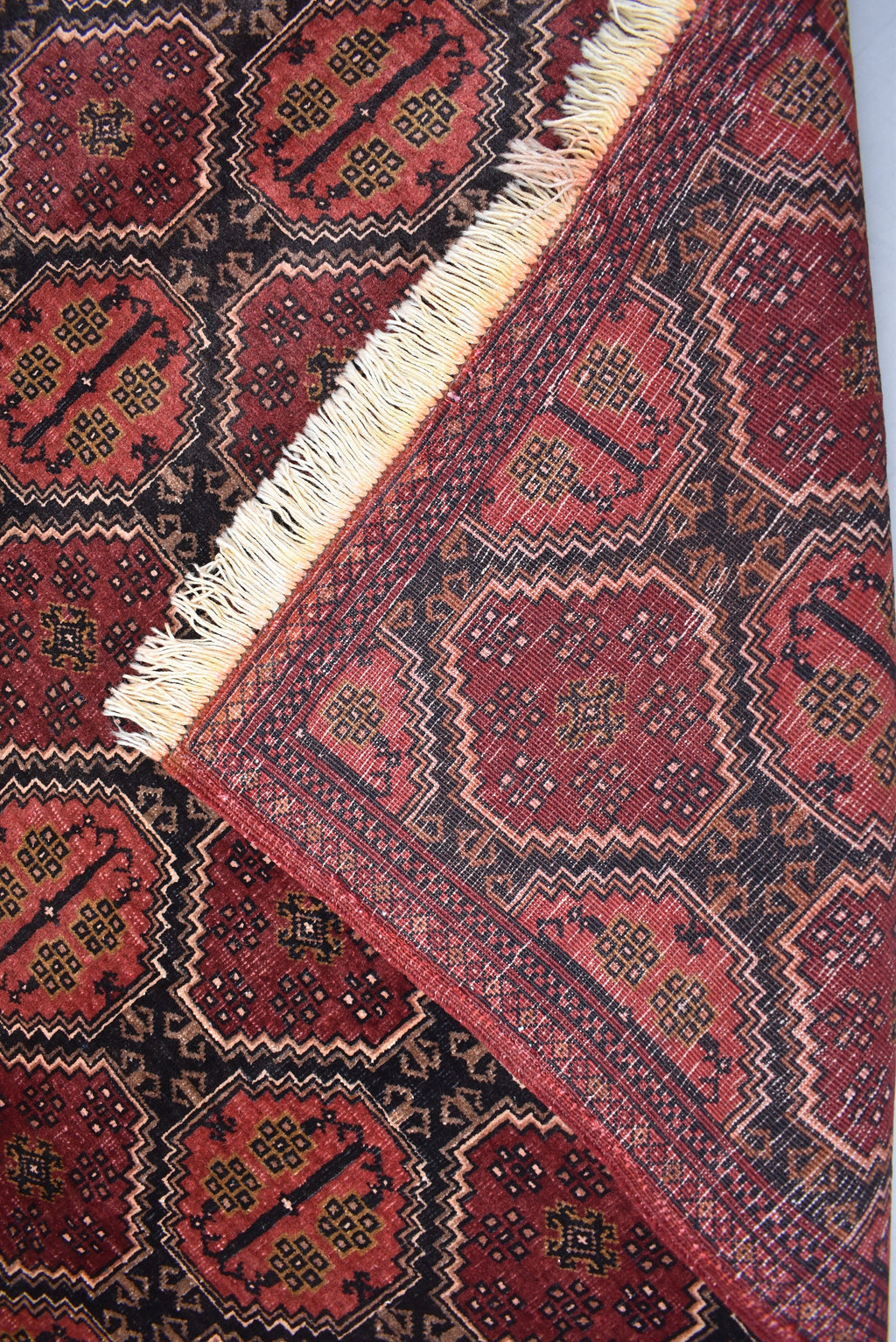 8.0 x 6.0 Ft Tekke Turkmen Oriental Bedjar Wool Rug Living Room Rug Bedroom Rug Antique Hand knotted Wool Rug Vintage Rug