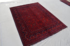 5x7 Afghan Bukhara Rug, Afghan Handmade Wool Rug, Oriental Turkoman Hand-knotted Wool Rug, Living Room Rug, Bedroom Rug, Afghan Rug