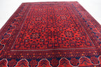 5x7 Afghan Bukhara Rug, Afghan Handmade Wool Rug, Oriental Turkoman Hand-knotted Wool Rug, Living Room Rug, Bedroom Rug, Afghan Rug