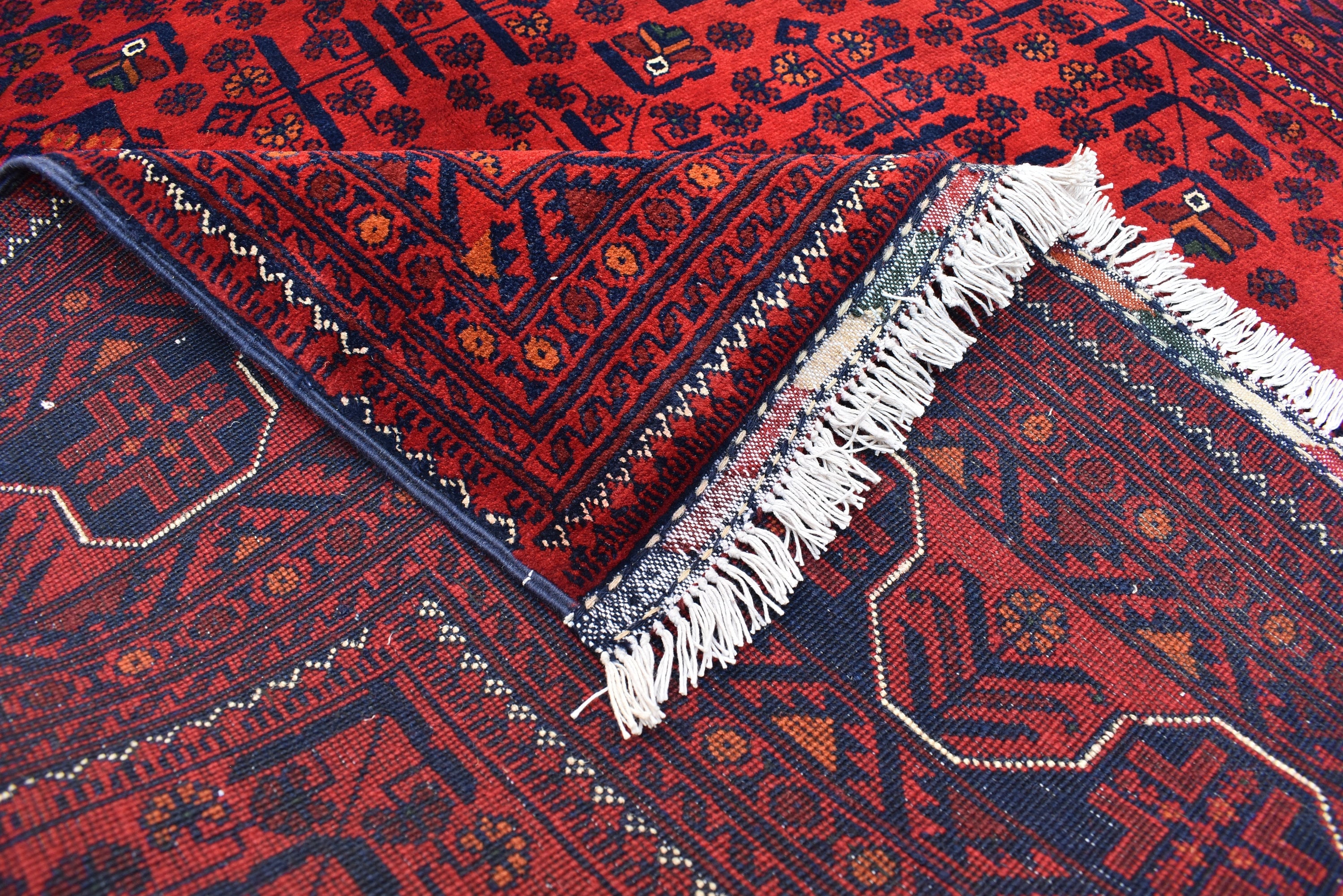 5x7 Afghan Bukhara Rug, Afghan Handmade Wool Rug, Oriental Turkoman Hand-knotted Wool Rug, Living Room Rug, Bedroom Rug, Afghan Rug