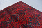 5×7 Afghan Bukhara Rug, Afghan Handmade Wool Rug, Oriental Turkoman Hand-knotted Wool Rug, Living Room Rug, Bedroom Rug, Afghan Rug