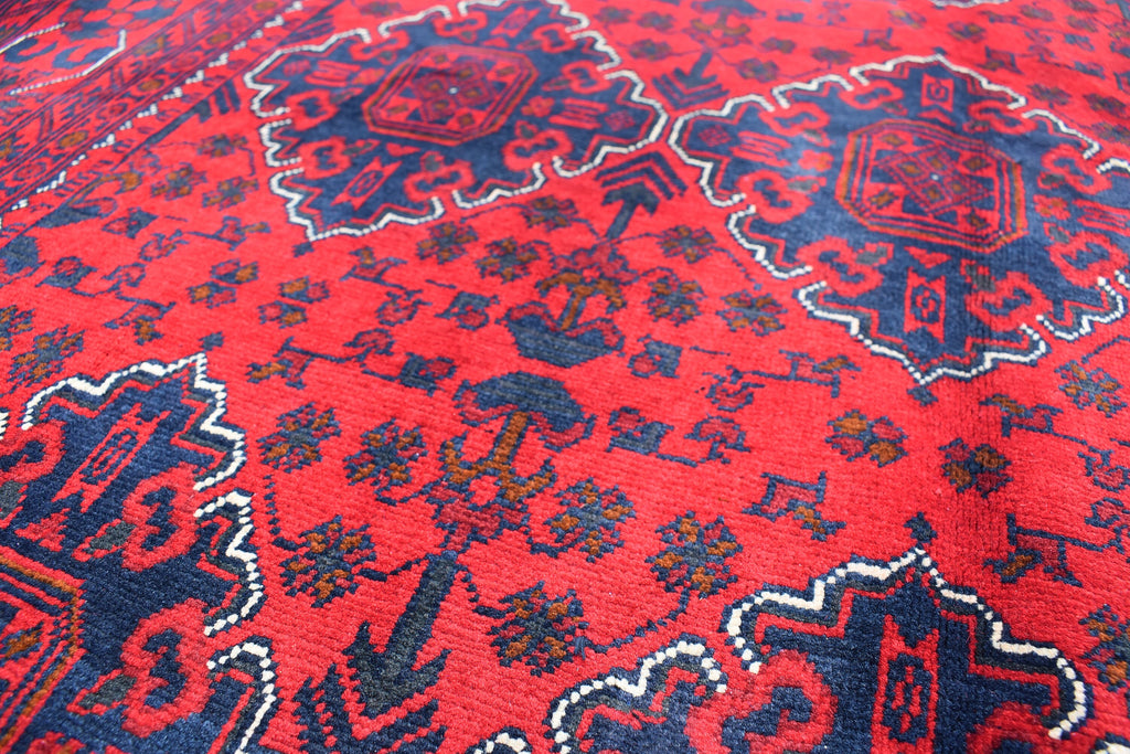 5×7 Afghan Bukhara Rug, Afghan Handmade Wool Rug, Oriental Turkoman Hand-knotted Wool Rug, Living Room Rug, Bedroom Rug, Afghan Rug