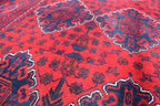 5×7 Afghan Bukhara Rug, Afghan Handmade Wool Rug, Oriental Turkoman Hand-knotted Wool Rug, Living Room Rug, Bedroom Rug, Afghan Rug