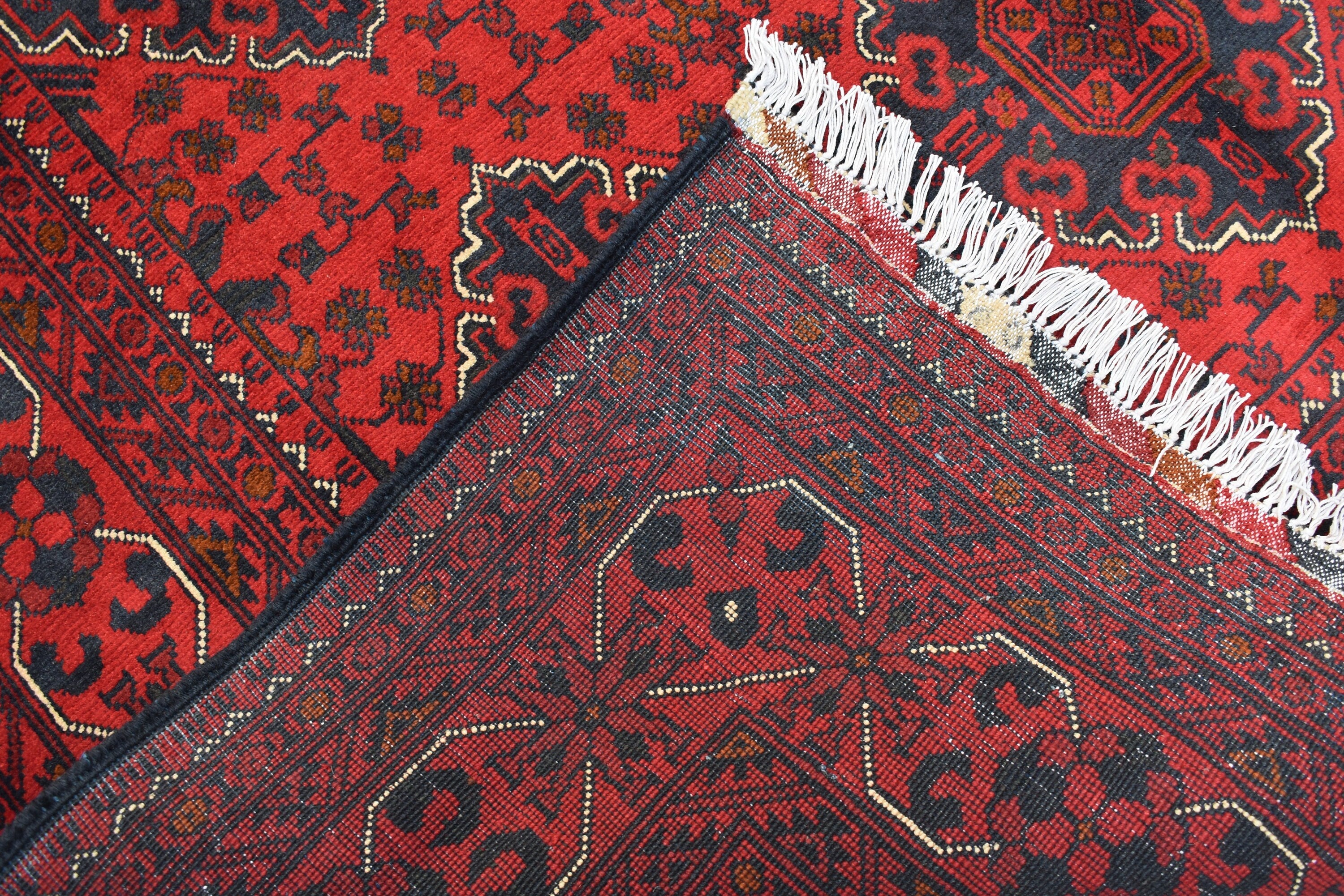 5×7 Afghan Bukhara Rug, Afghan Handmade Wool Rug, Oriental Turkoman Hand-knotted Wool Rug, Living Room Rug, Bedroom Rug, Afghan Rug
